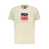 Beige Cotton Men T-Shirt